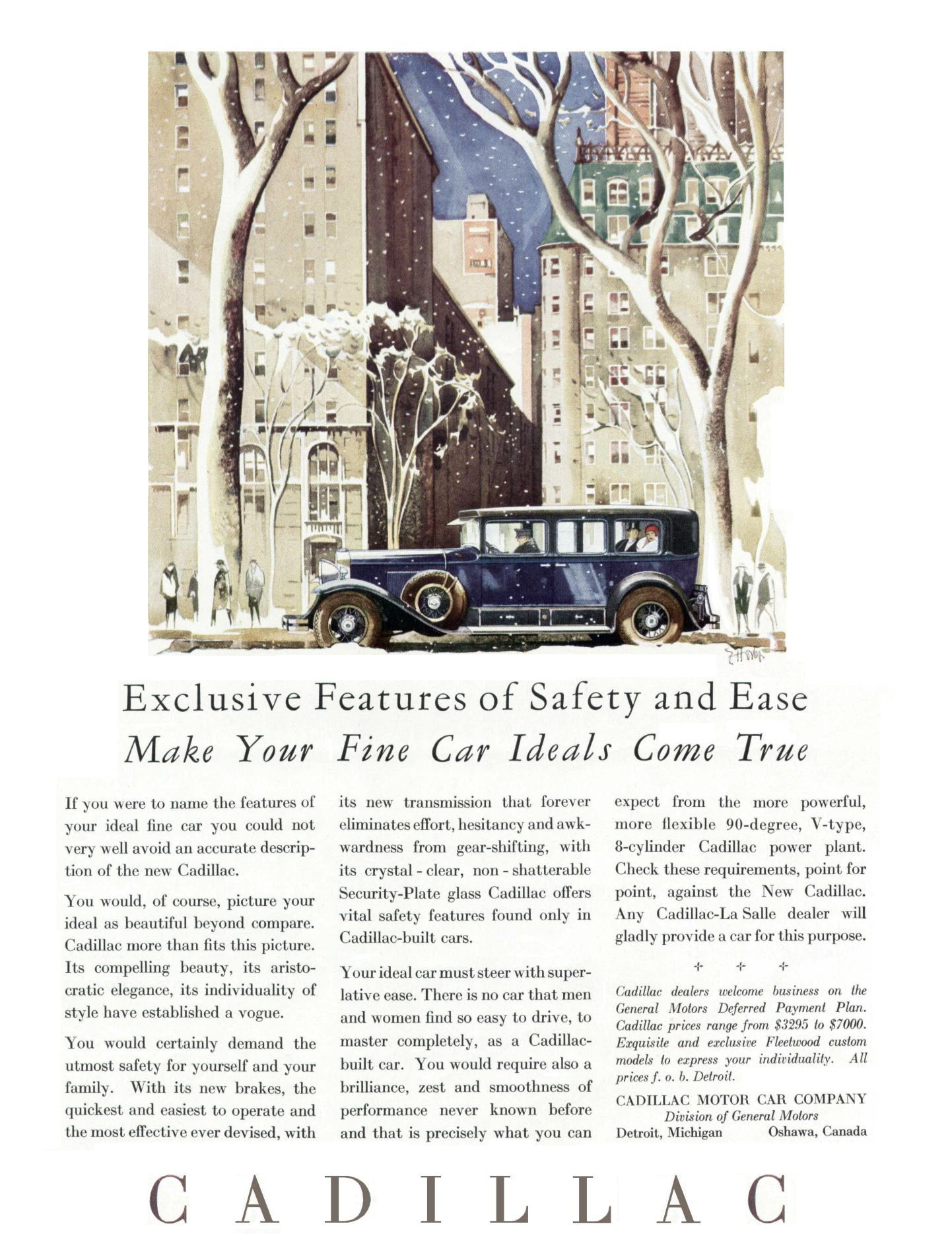 1929 Cadillac Auto Advertising